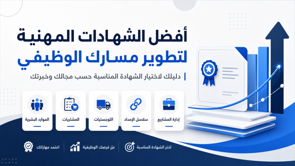 أفضل الشهادات المهنية لتطوير مسارك الوظيفي في الخليج ومصر